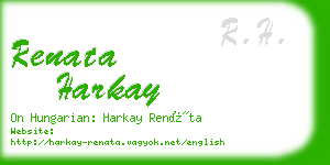 renata harkay business card